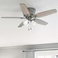 Hunter Builder Low Profile 52" Ceiling Fan with Lights in Matte Silver, , large