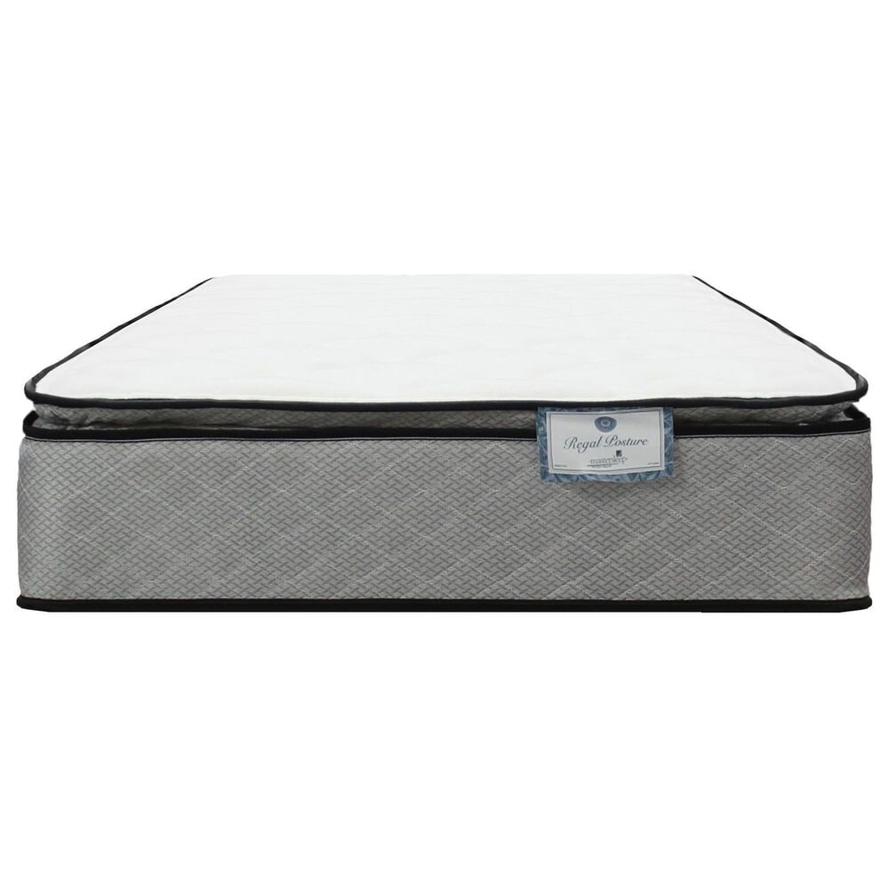 Sleeptronic Regal Posture Plush Pillow Top Queen Mattress with Plateau Platform Base, , large