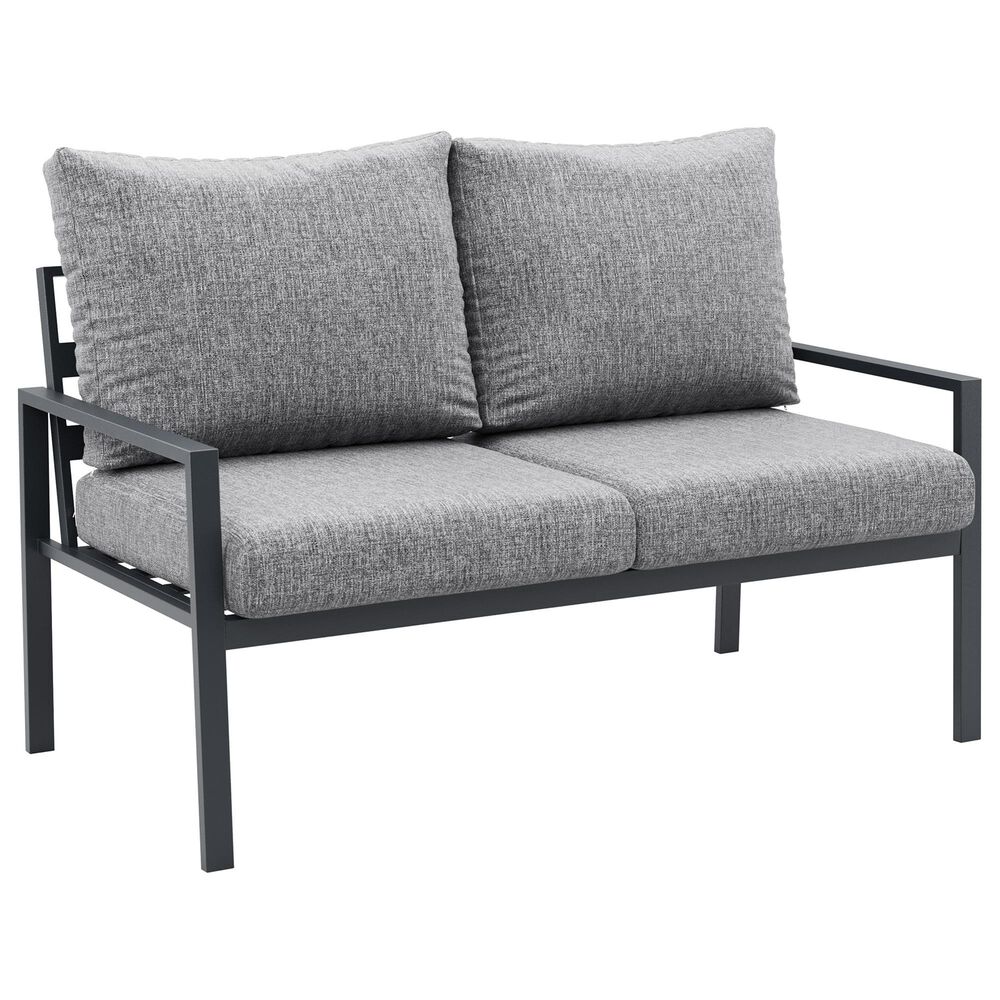 CorLiving Eden 4-Piece Patio Conversation Set in Grey, , large