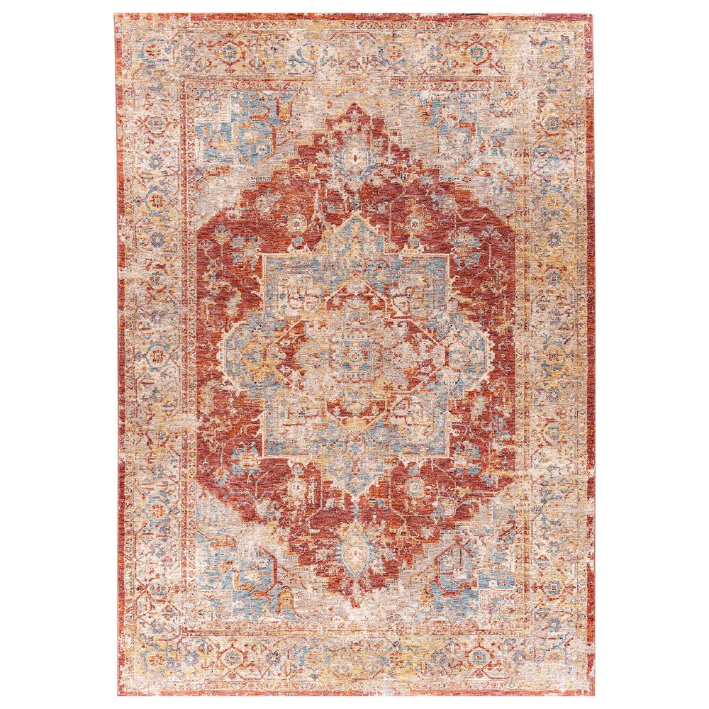 Surya Mirabel 10" x 14" Burnt Orange, Rust, Teal, Olive, Gray and Beige Area Rug, , large