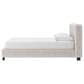 Ashley Zuraleus Queen Upholstered Platform Bed with Two Nightstands in Matte White, , large