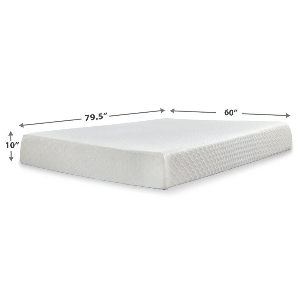 Ashley Chime 10&quot; Firm Tight Top Foam Queen Mattress, , large