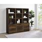 Coaster Westpark 3-Shelf Bookcase with USB and Lockable Drawer in Dark Pine, , large