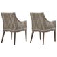 Blue River Grenada Outdoor Dining Chair Beige Cushions in Gray (Set of 2), , large