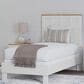 Ashley Linnocreek Twin Panel Bed in White and Warm Brown, , large