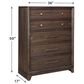 Signature Design by Ashley Brueban 5 Drawer Chest in Chestnut Brown, , large