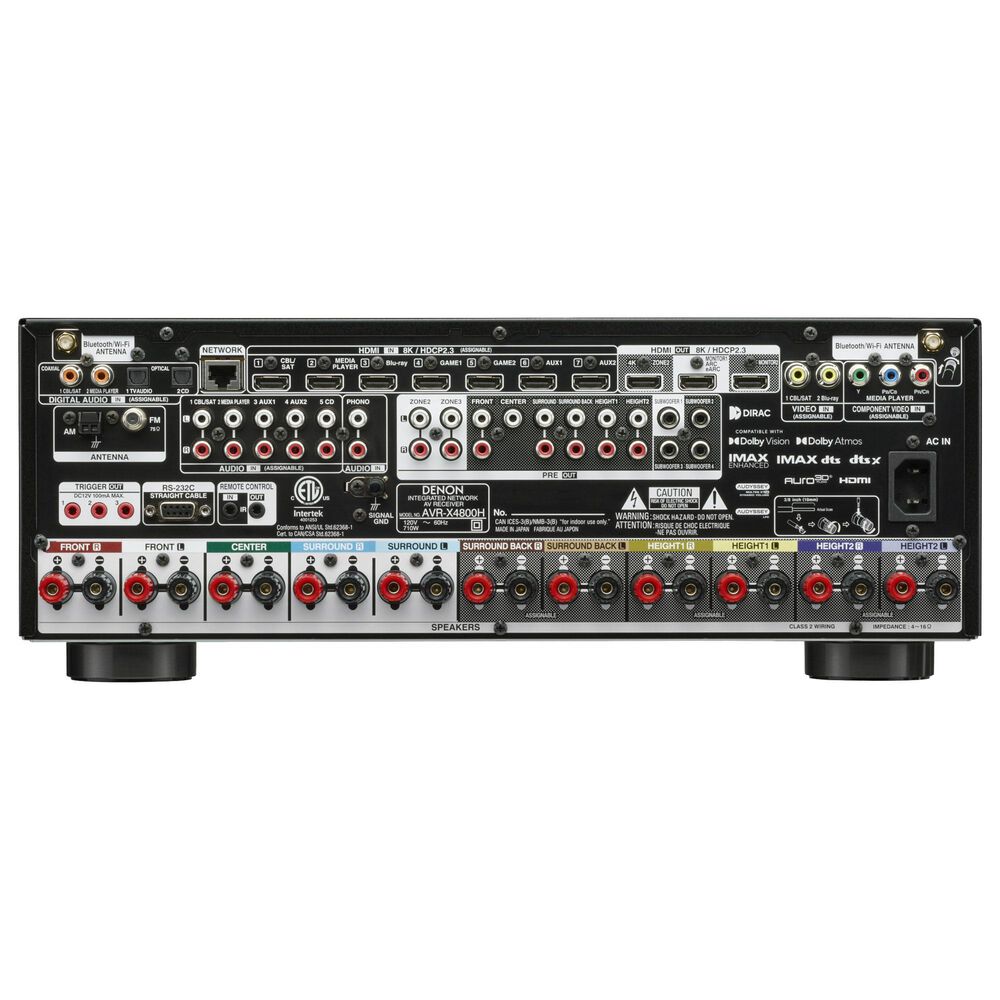 Denon 125W 9.4-Channel AV Receiver in Black, , large