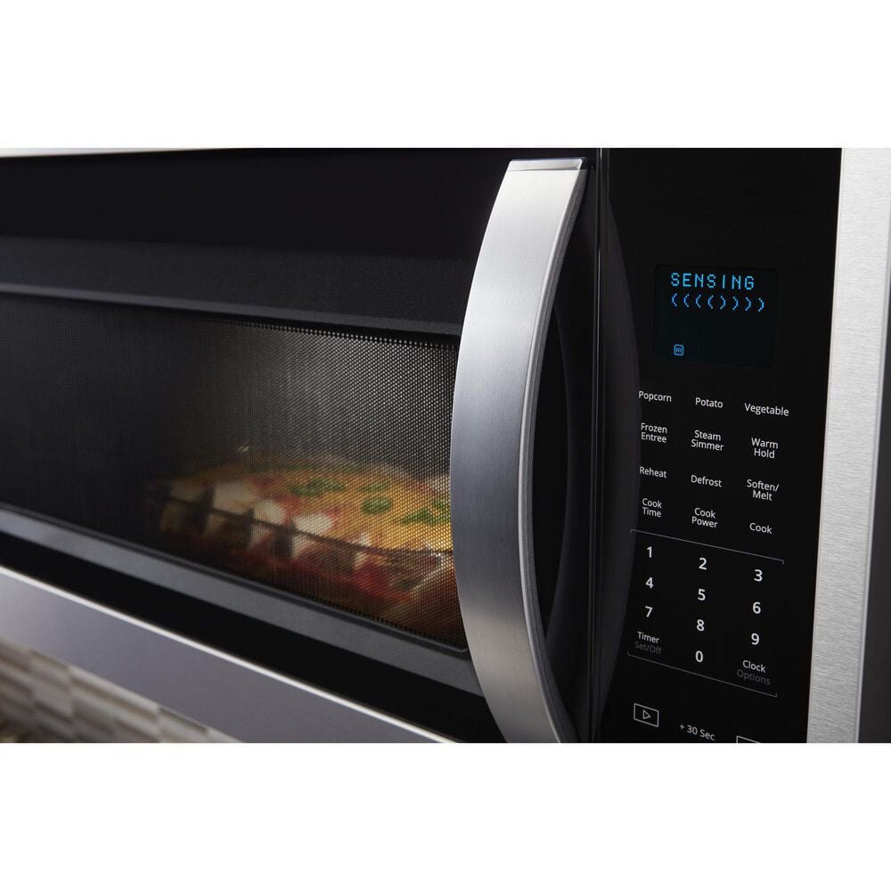 Whirlpool 1.9 Cu. Ft. Capacity Steam Microwave with Sensor Cooking in Stainless Steel, , large