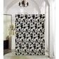 Duke Imports Cow Skin Sherpa Mink Plush Throw in Black and White, , large