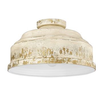 Golden Lighting Keating Flush Mount in Antique Ivory, , large