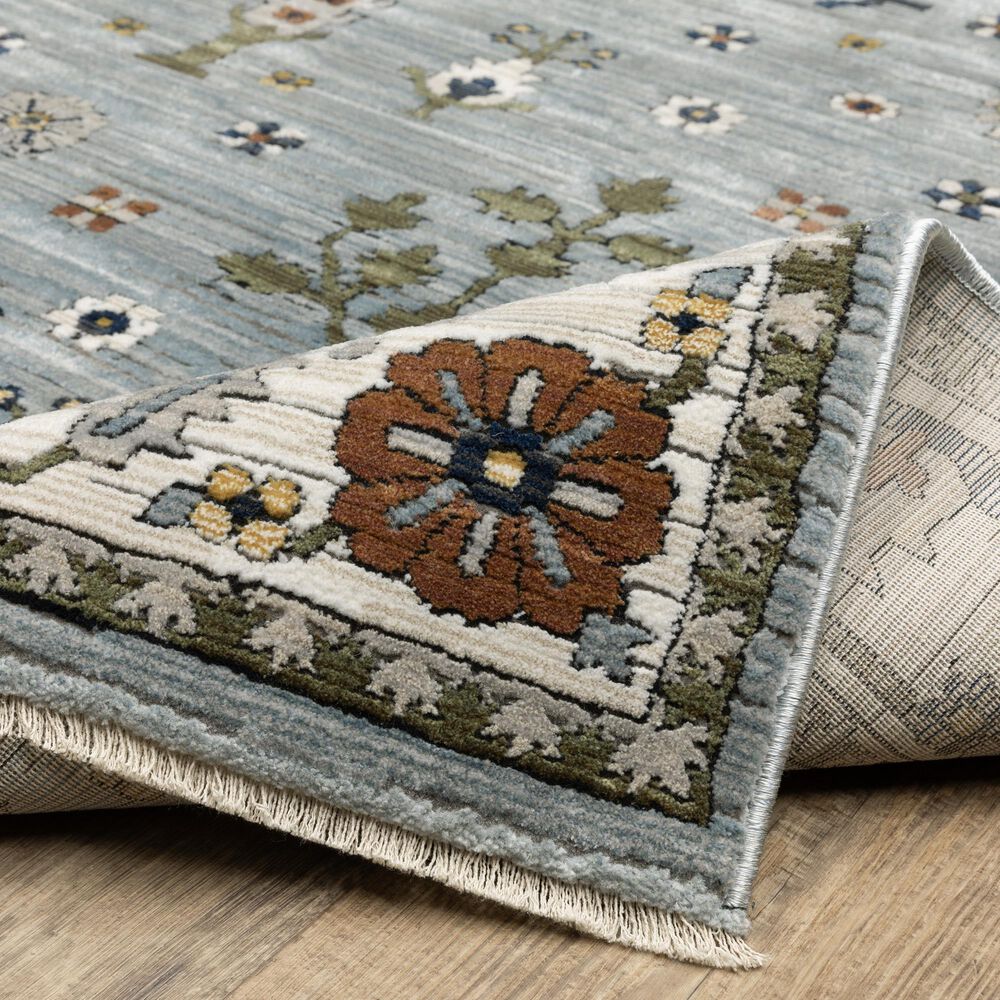 Oriental Weavers Keira KEI06 Blue and Green 6&#39;7&quot; x 9&#39;6&quot; Area Rug, , large