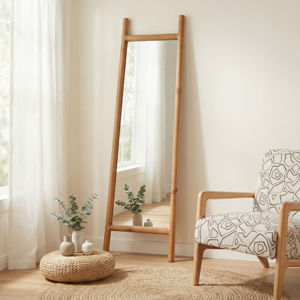Zuo Modern Stiga Standing Floor Mirror in Natural, , large