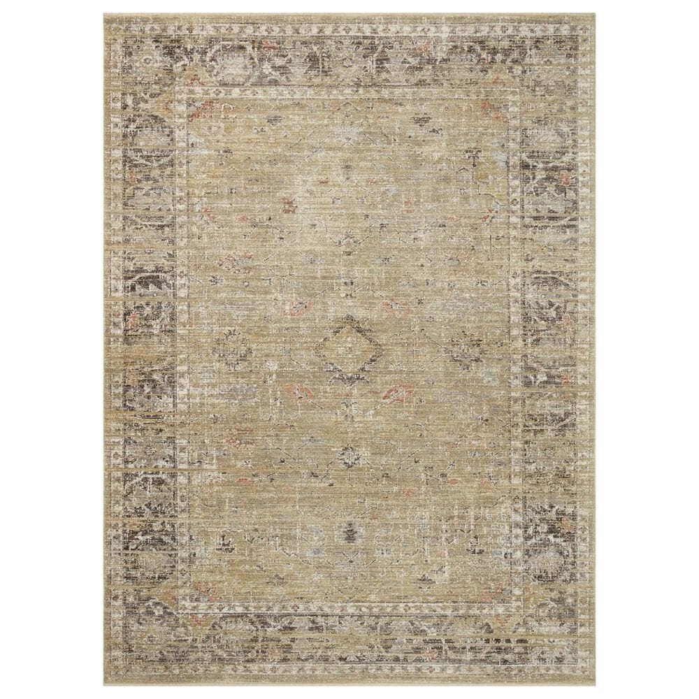 Magnolia Home Millie 5"3" x 7"6" Gold and Charcoal Area Rug, , large