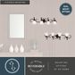 Vaxcel Bella 4-Light Bathroom Vanity Fixture in Matte Black, , large