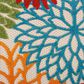 Nourison Aloha ALH05 9"6" x 13" Green Indoor/Outdoor Rug, , large