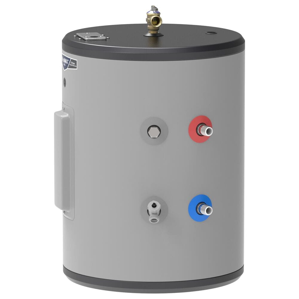 GE Appliances 18-Gallon Side Port Lowboy Electric Water Heater in Gray, , large