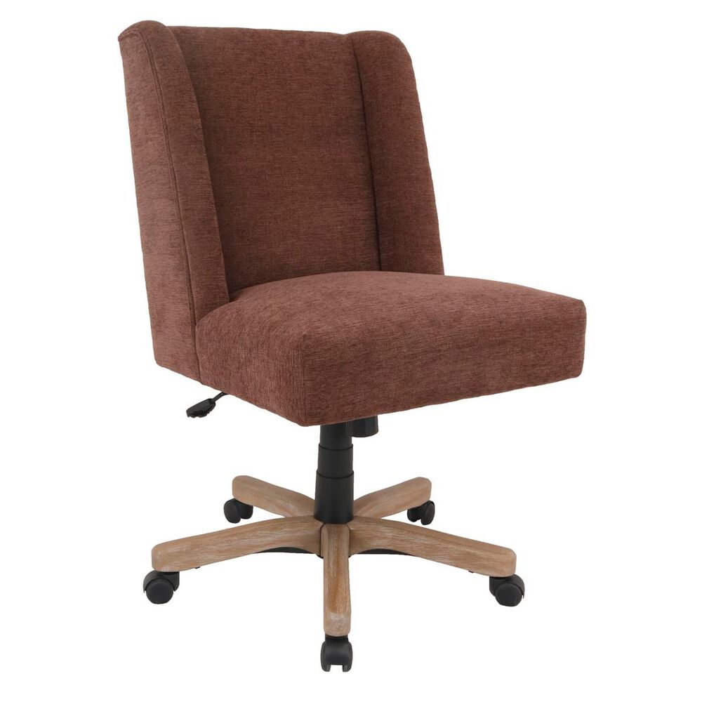 Global Seating Fabric Accent Task Chair in Mocha Brown, , large