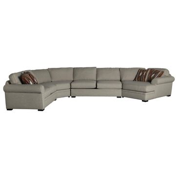 Jonathan Louis International Orion 4-Piece Stationary Curved Sectional in Thrillist Parchment, , large