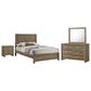 Crown Mark Valor 4-Piece Full Bedroom Set in Light Brown, , large