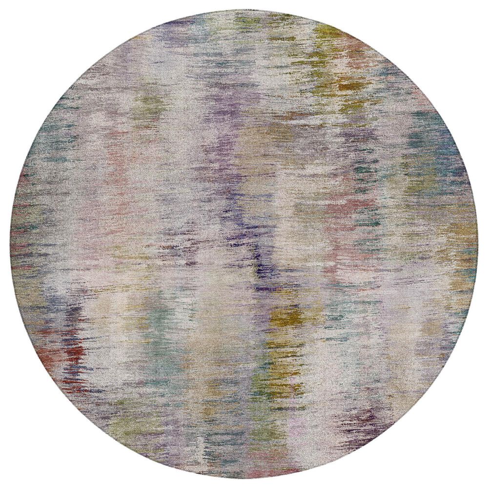 Dalyn Rug Company Kochi KC1 Plum 8" Round Area Rug, , large