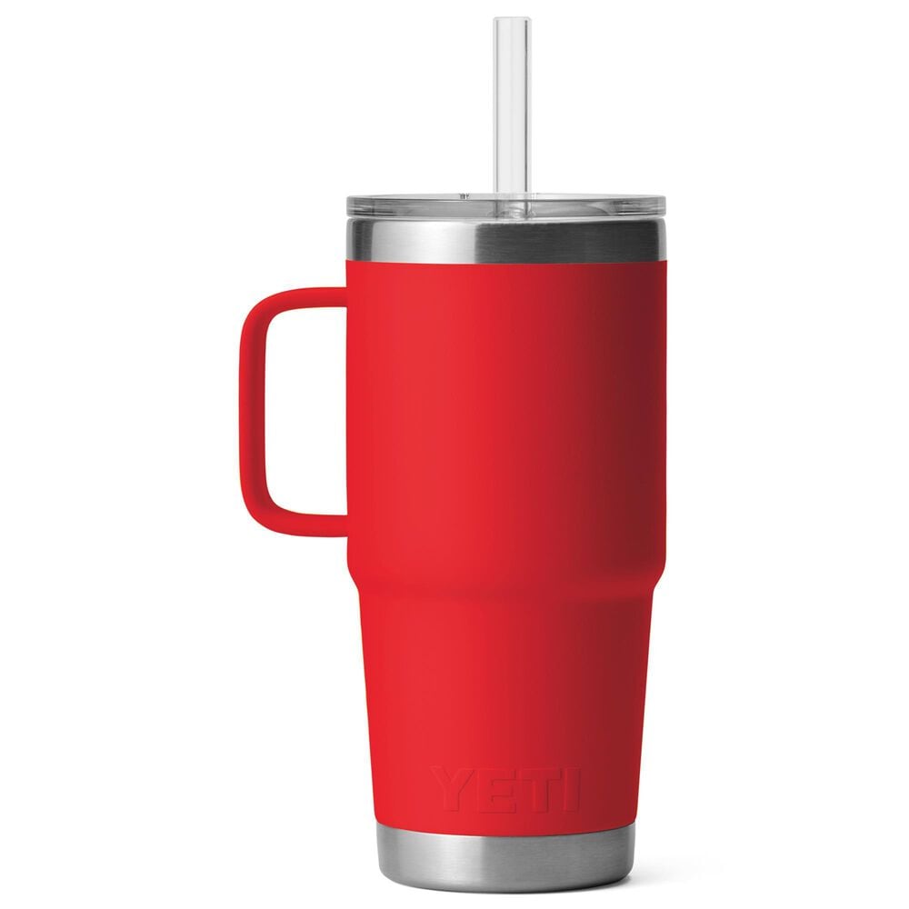 YETI Rambler 25 Oz Straw Mug with Straw Lid in Rescue Red, , large
