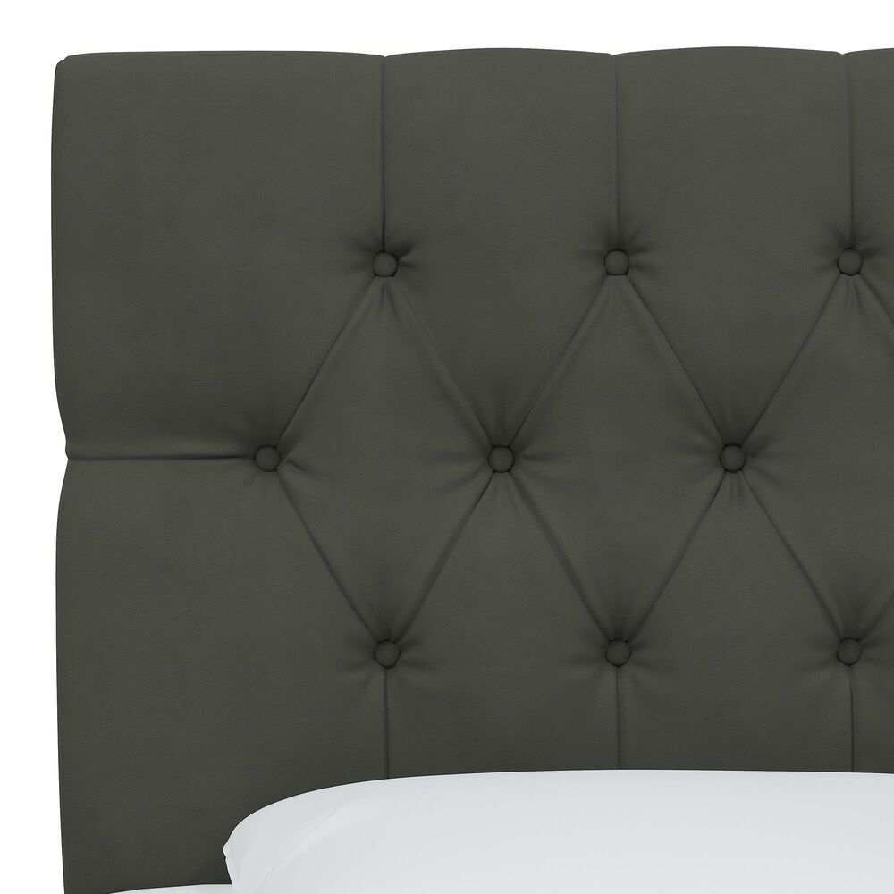 Skyline Furniture Queen Headboard in Velvet Pewter, , large