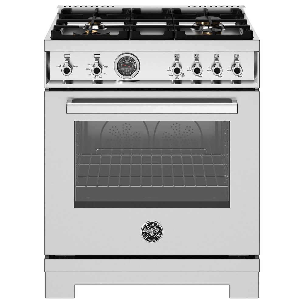 Bertazzoni Professional 4.7 Cu.Ft. Gas Range with Convection in Stainless Steel, , large