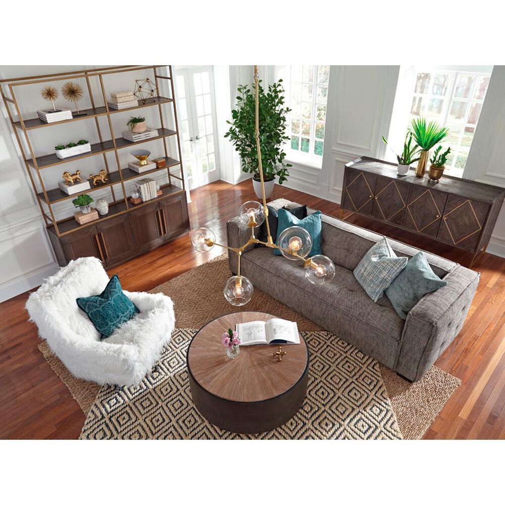 Classic Home Nina Salem Coffee Table in Black and Reclaimed Elm, , large