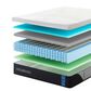 GigaCloud Essential 12" Medium Firm Hybrid Queen Mattress, , large