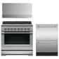 Fisher & Paykel 3-Piece Kitchen Package with 5.3 Cu. Ft. Gas Range and Wall Range Hood in Stainless Steel, , large
