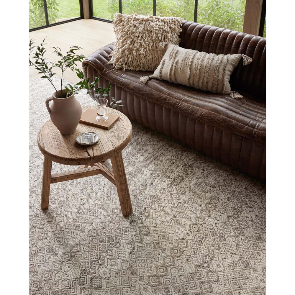 Loloi Raven 5&#39;6&quot; x 8&#39;6&quot; Dove and Ivory Area Rug, , large