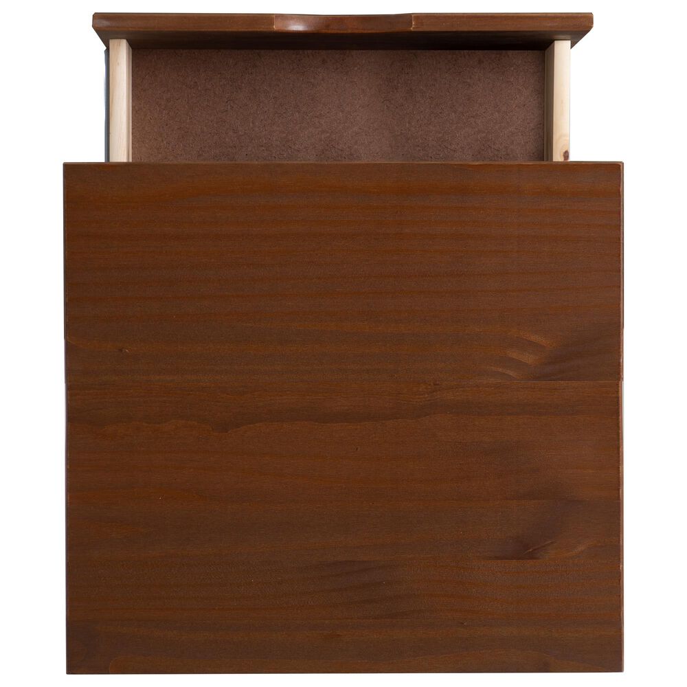 Linon Home Decor Polly 2-Drawer Nightstand in Walnut, , large
