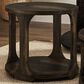 Fallridge Balam 1-Shelf End Table in Stained Dark, , large