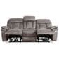 Blue River Estelle Power Reclining Sofa in Gunmetal, , large