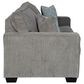 Ashley Altari 85" Stationary Sofa in Alloy, , large
