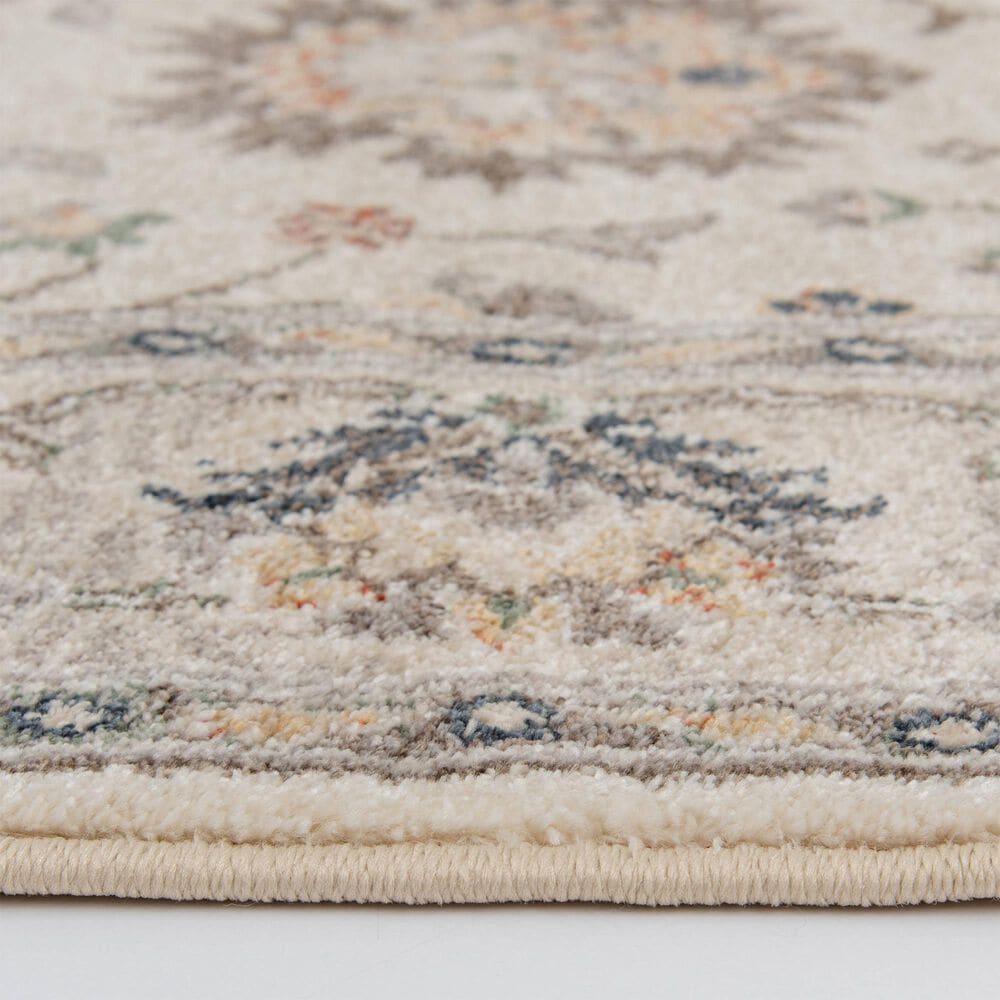 Central Oriental Minerva Roan 7&#39;10&quot; x 9&#39;10&quot; Alabaster and Storm Area Rug, , large