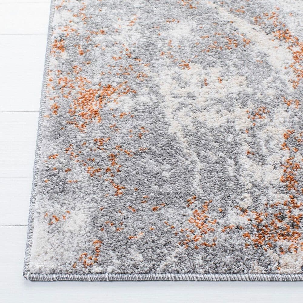 Safavieh Aston 9&#39; x 12&#39; Grey and Rust Area Rug, , large