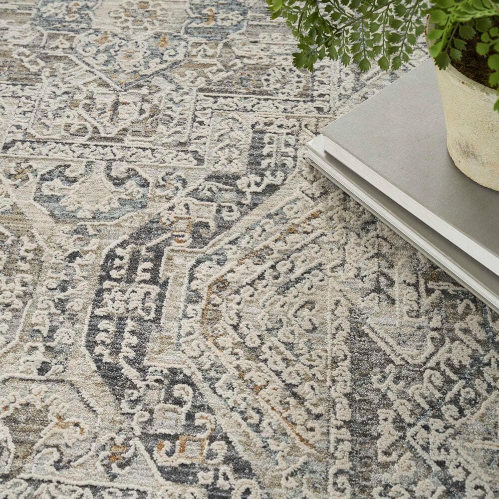 Nourison Lynx 12&#39; x 15&#39;9&quot; Ivory, Grey and Blue Area Rug, , large