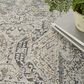 Nourison Lynx 12" x 15"9" Ivory, Grey and Blue Area Rug, , large