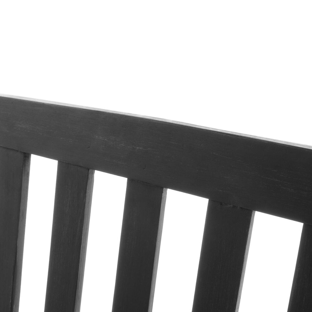 Hearth and Haven Loja Patio Bench in Dark Grey, , large