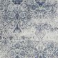 Nourison Damask DAS06 2"3" x 3"9" Ivory and Navy Area Rug, , large