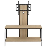 Sauder North Avenue 2-Shelf TV Stand in Charter Oak and Black