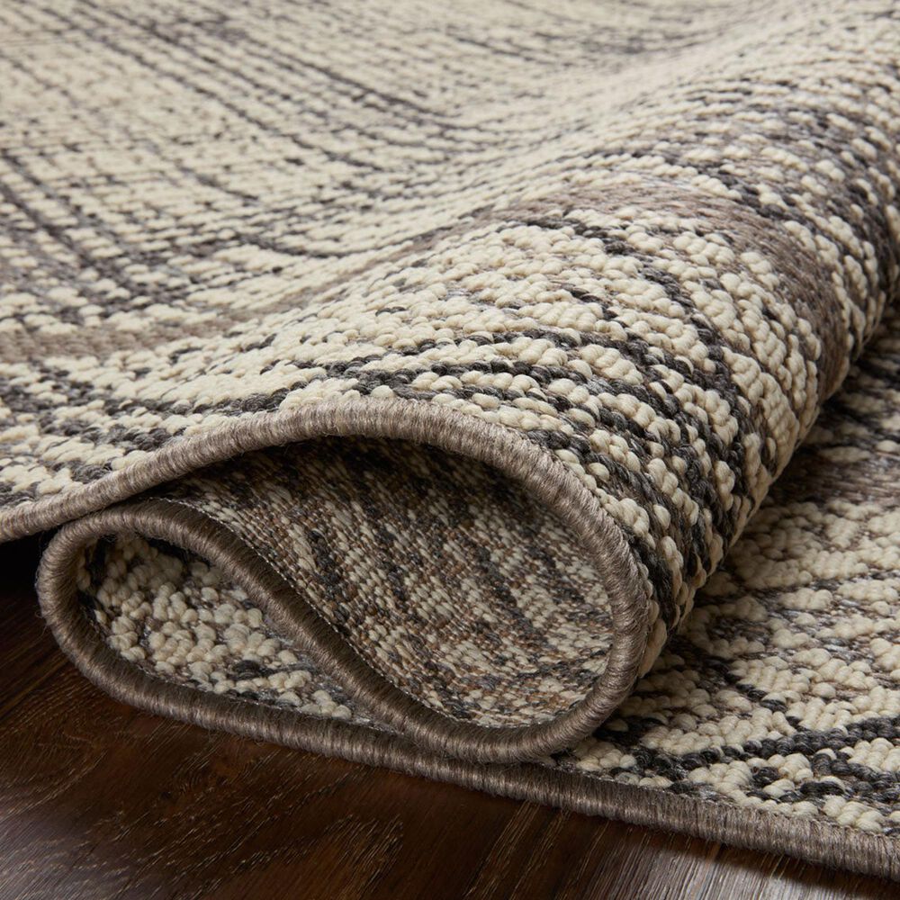 Loloi II Rainier 2&#39;3&quot; x 7&#39;7&quot; Ivory and Charcoal Runner, , large