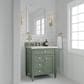 James Martin Vanities Brittany 30" Single Bathroom Vanity in Smokey Celadon with 3 cm Eternal Jasmine Pearl Quartz Top and Rectangular Sink, , large