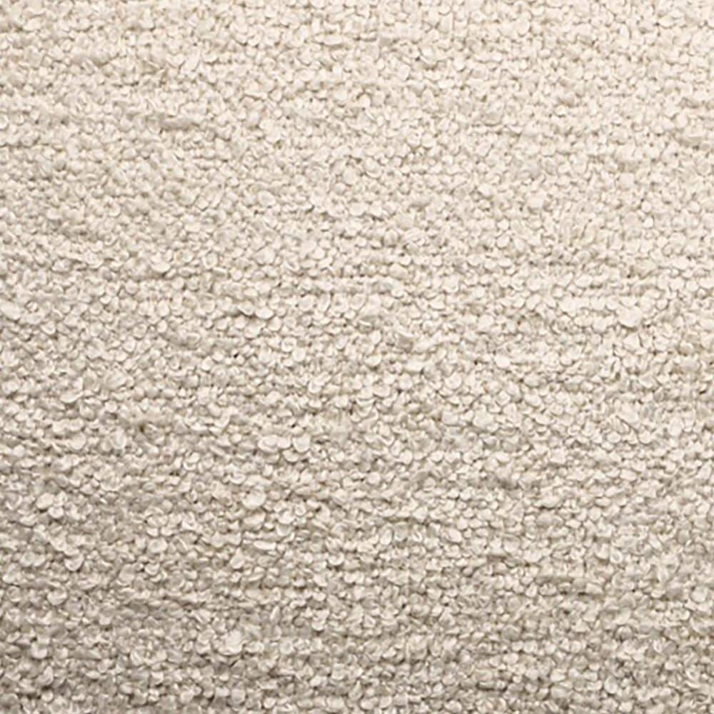 L.R. Home Boucle Ottoman in Beige, , large