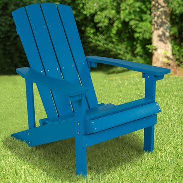 Flash Furniture Charlestown Adirondack Chair in Blue, , large