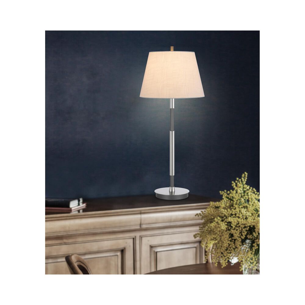 Cal Lighting Ciudad Metal 2 Tone Table Lamp, , large