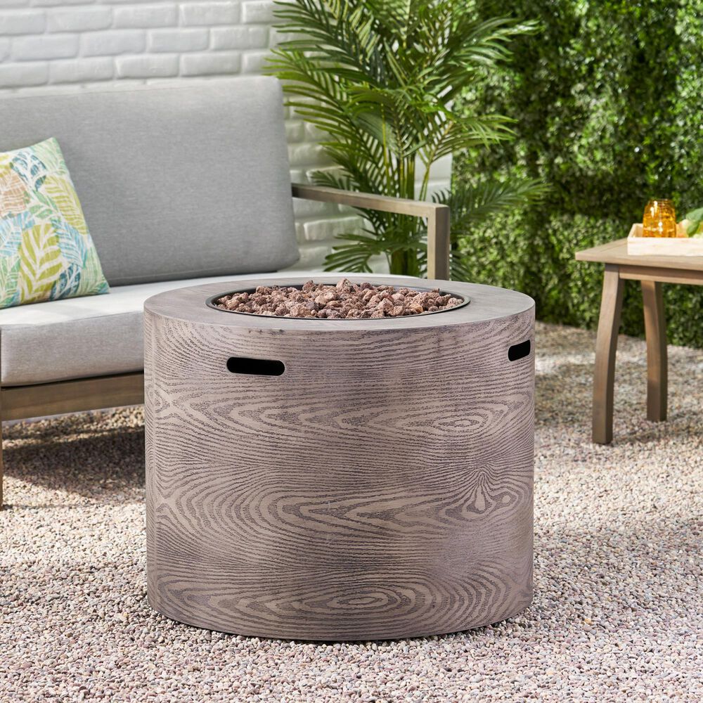 Noble House Senoia 40000 BTU Round Firepit in Brown, , large