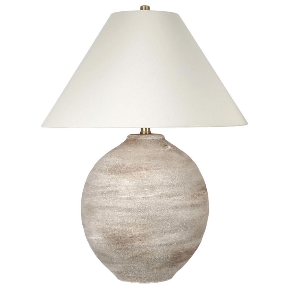 Classy Art Wholesalers Rustic Sphere Ceramic Table Lamp in Bisque, , large