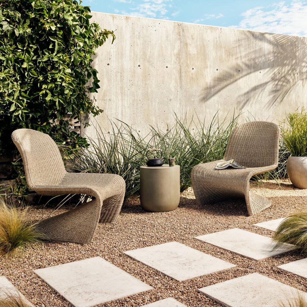 Four Hands Portia Outdoor Occasional Chair in Vintage White, , large